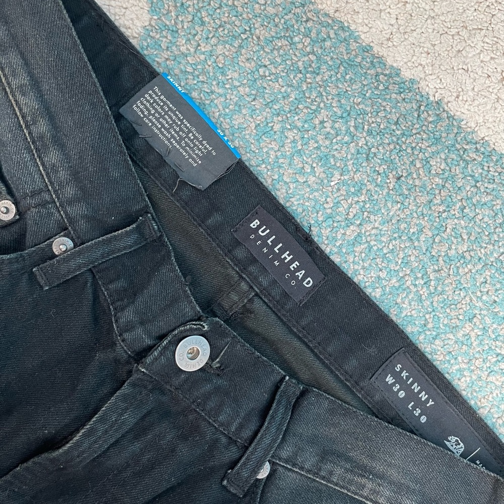 Bullhead Black Distressed Skinny Jeans